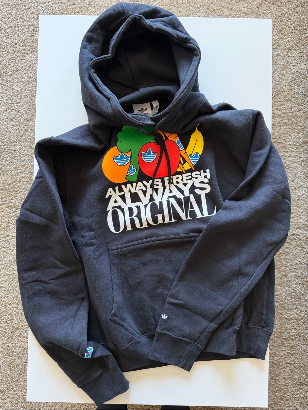 adidas Black Hoodie with Subtle Logo